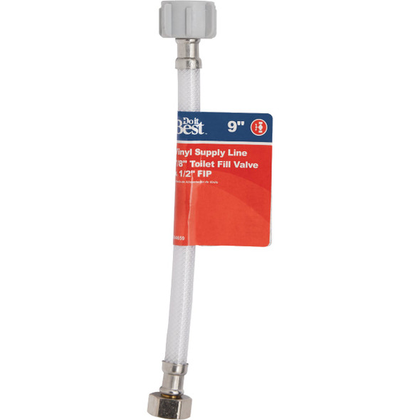 Do it Best 1/2 In. FIP x 7/8 In. BC x 9 In. L Slip-Joint x Ballcock Toilet Connector Do it Best 1/2 In. FIP x 7/8 In. BC x 9 In. L Slip-Joint x Ballcock Toilet Connector