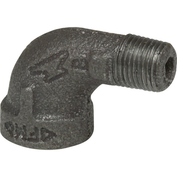 Anvil 1-1/4 In. 90 Deg. Street Malleable Black Iron Elbow (1/4 Bend) 8700127452