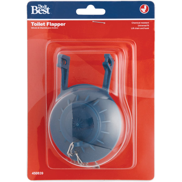 Do it Best Universal 2 In. PVC Composition Toilet Flapper with Stainless Steel Chain