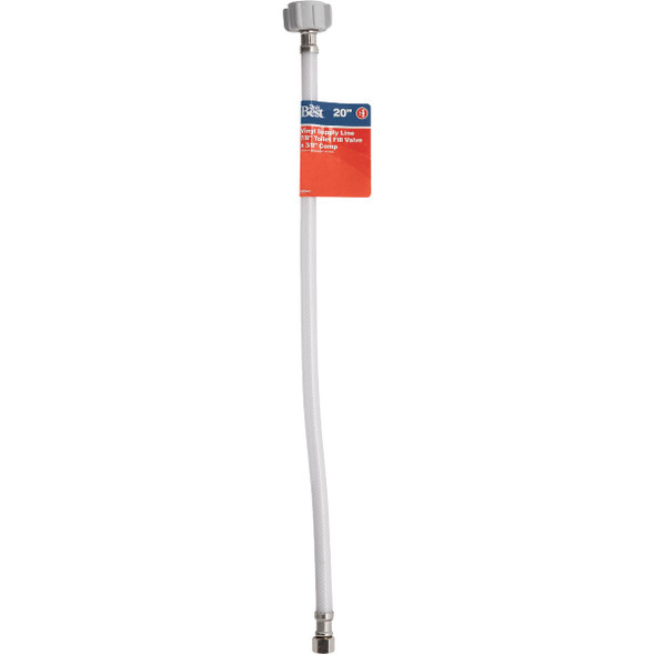 Do it Best 3/8 In. C x 7/8 In. BC Nut x 20 In. L Toilet Connector Do it Best 3/8 In. C x 7/8 In. BC Nut x 20 In. L Toilet Connector