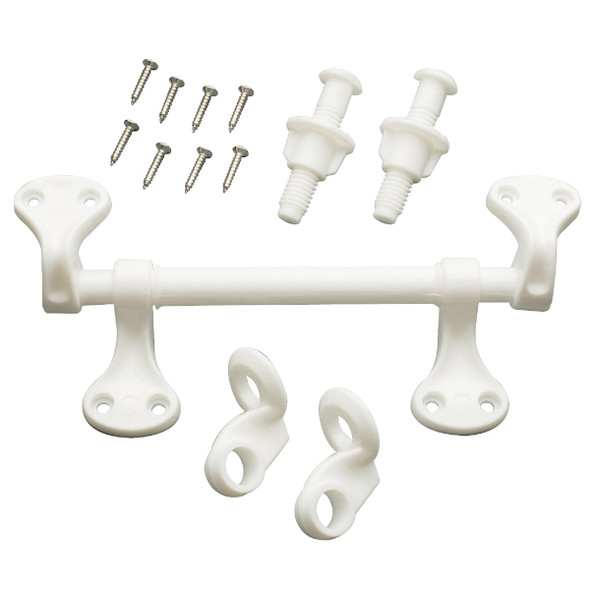 Do it Best 1/2" White Polyethylene Toilet Seat Hinge DIB835-36