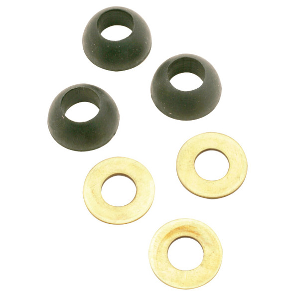 Do it Best 3/8 In. Black Cone Faucet Washer (6 Ct.) DIB810-27