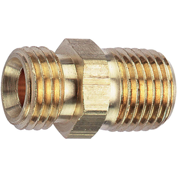 Tru-Flate 1/4 In. MNPT x 1/4 In. MNPS Brass Ball End Adapter 21-595