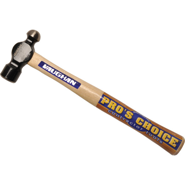 Vaughan 24 Oz. Steel Ball Peen Hammer with Hickory Handle TC224