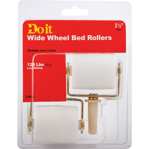 Do it 2-1-8 In. Plastic Bed Caster with Swivel Stem (2-Pack) 233633 233633