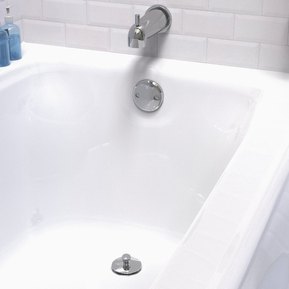 Keeney 5/16 In. or 3/8 In. Bathtub Drain Stopper with Polished Chrome Finish Keeney 5/16 In. or 3/8 In. Bathtub Drain Stopper with Polished Chrome Finish