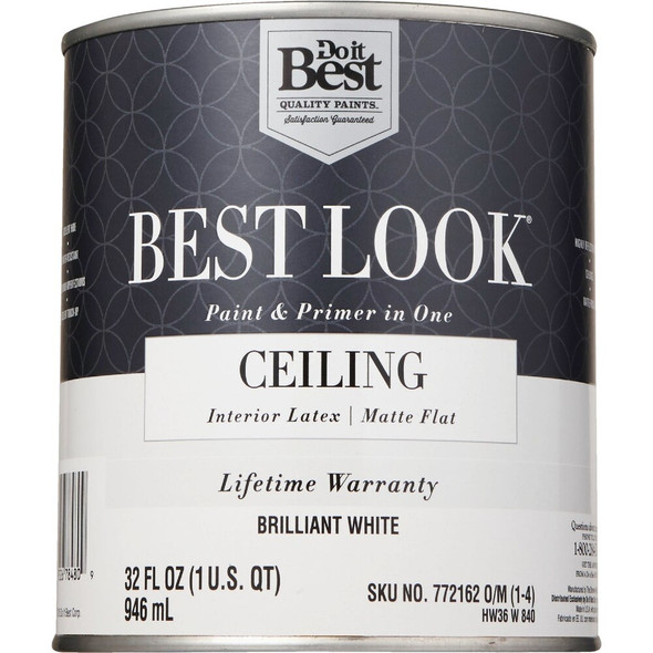 Best Look Brlnt Wht Ceiling Paint HW36W0840-14 772162