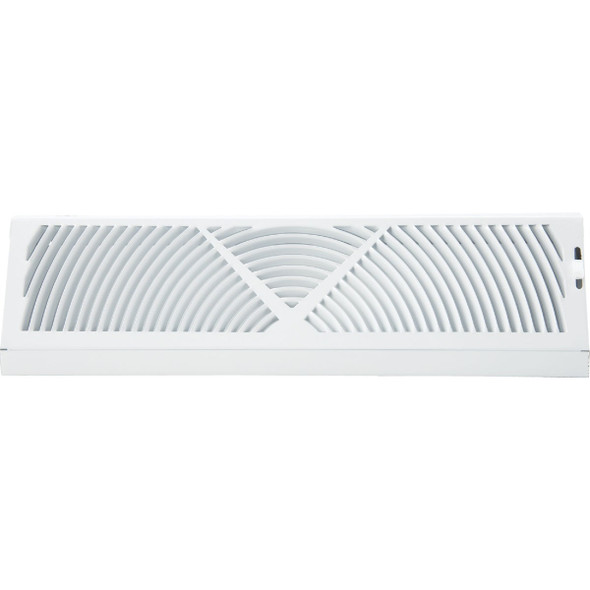 Home Impressions 18 In. White Steel Baseboard Diffuser