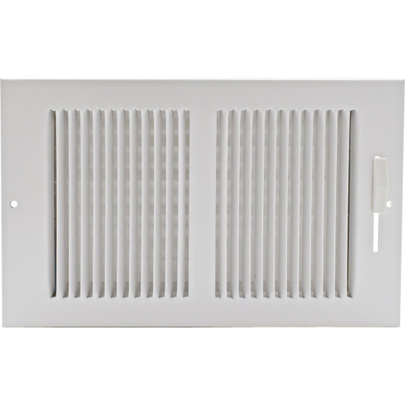 Selkirk 10 In. x 6 In. White Wall Register 367W10X6R