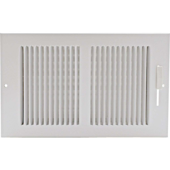 Selkirk 10 In. x 6 In. White Wall Register 367W10X6R
