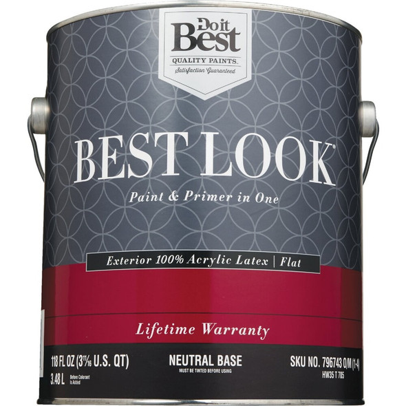 Best Look Ext Flat Neutrl Bs Paint HW35T0705-16 796743