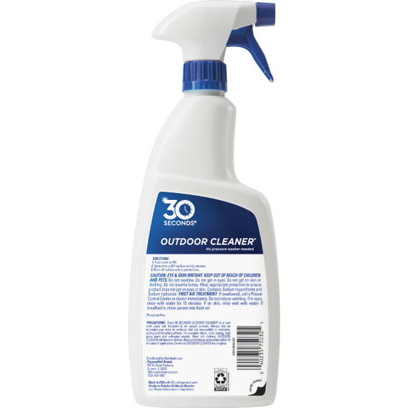 30 seconds Outdoor Cleaner 1 Qt. Ready To Use Trigger Spray Algae, Mold & Mildew Stain Remover