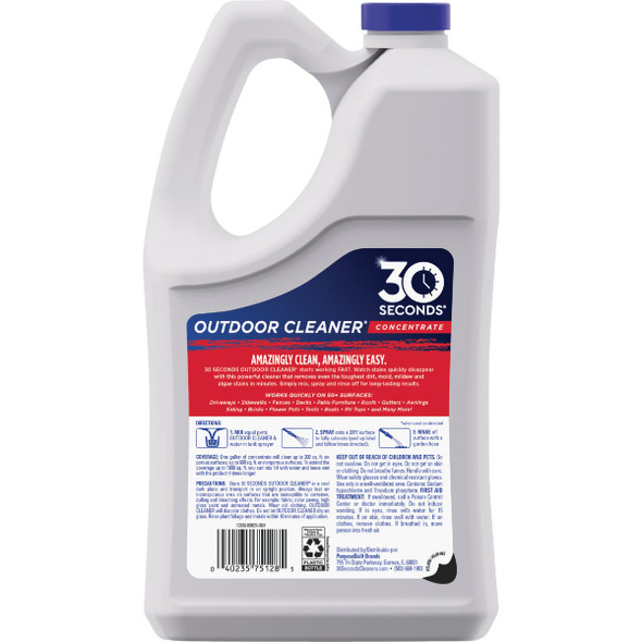 30 seconds Outdoor Cleaner 1 Gal. Concentrate Algae, Mold & Mildew Stain Remover