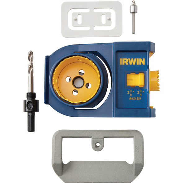 Irwin Bi-Metal Door Lock Installation Kit for Wood and Metal Doors Irwin Bi-Metal Door Lock Installation Kit for Wood and Metal Doors