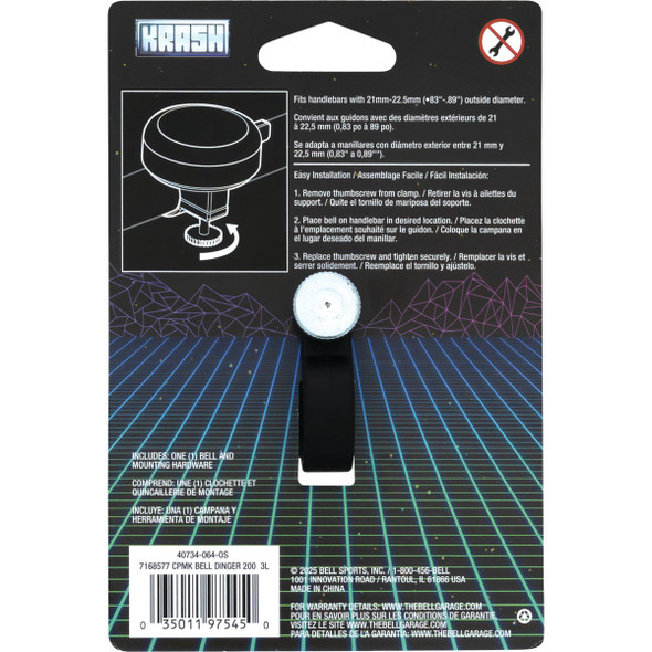 Krash Chrome-Plated Bicycle Bell