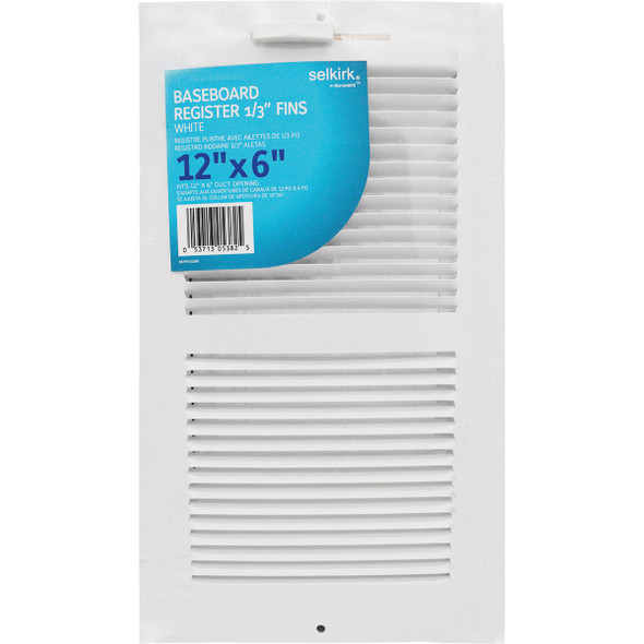 Selkirk 10 In. x 6 In. White Wall Register Selkirk 10 In. x 6 In. White Wall Register
