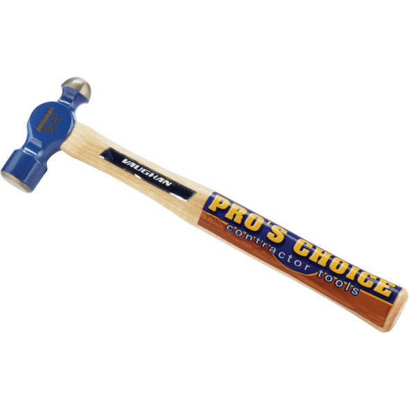 Vaughan 12 Oz. Steel Ball Peen Hammer with Hickory Handle TC2012