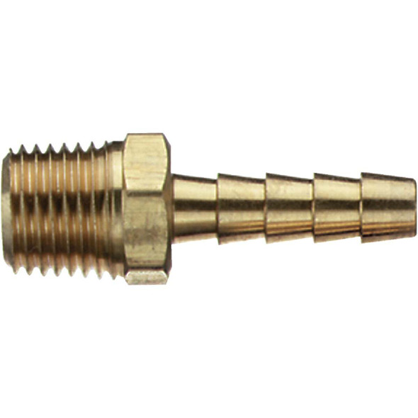 Tru-Flate 3/8 In. Barb 3/8 In. MNPT Brass Hose End 21-147