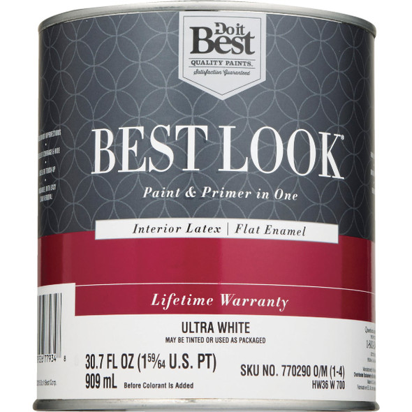 Best Look Int Flat Ultra Wht Paint HW36W0700-14 770290