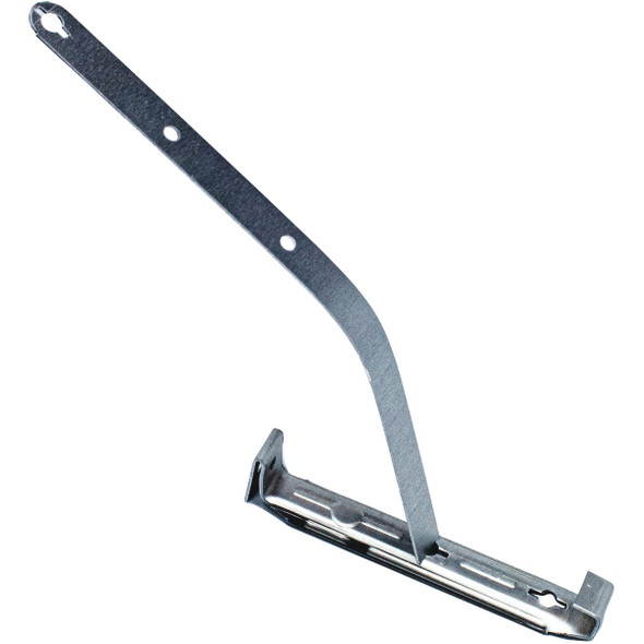 Spectra Metals K Style Aluminum Hidden Gutter Hanger Bracket with Roof Strap, (4-Pack)