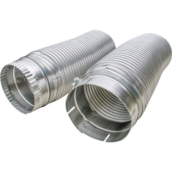Builders Best Snap-Lock 4 In. x 6 Ft. Aluminum Semi-Rigid Dryer Duct 110129