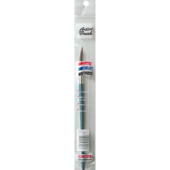 Linzer #6 Camel Hair Round Water Color Artist Brush 9304 0006
