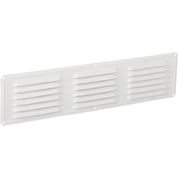 AirVent 16 In. x 4 In. White Aluminum Under Eave Vent 84226 Pack of 24