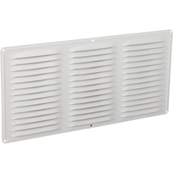 AirVent 16 In. x 8 In. White Aluminum Under Eave Vent 84211 Pack of 24