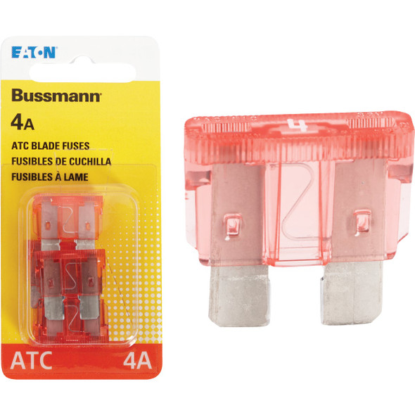 Bussmann 4A 32V ATC Blade Automotive Fuse (5-Pack) BP/ATC-4-RP