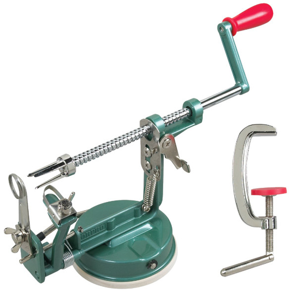Norpro Apple-Master Apple Parer & Slicer & Corer with Vacuum Or Clamp Base 865