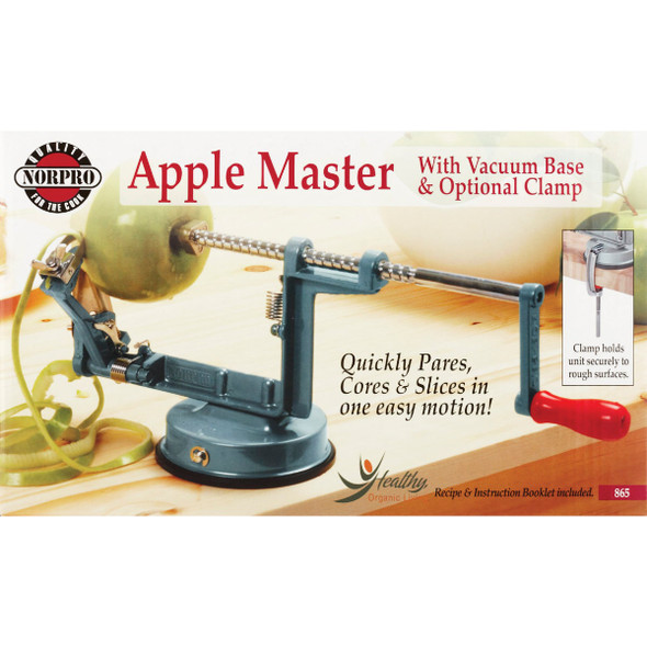Norpro Apple-Master Apple Parer & Slicer & Corer with Vacuum Or Clamp Base 865 641146