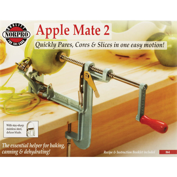 Norpro Apple-Mate 2 Apple Parer & Slicer & Corer with Clamp-On Base 864 629618
