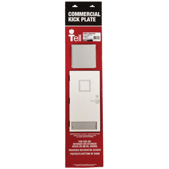 Tell Commercial 6 In. x 34 In. Aluminum Kick Plate