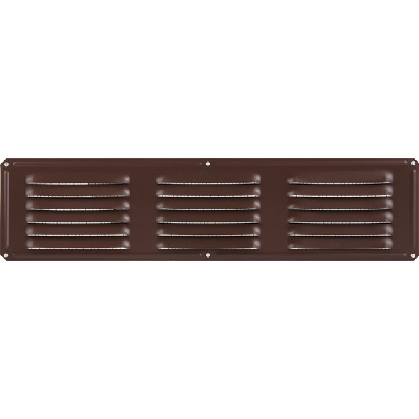 AirVent 16 In. x 4 In. Brown Aluminum Under Eave Vent 84228 Pack of 24 107174