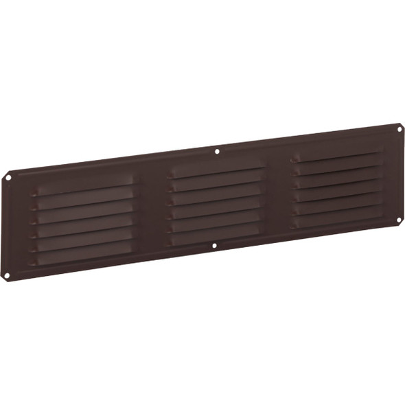 AirVent 16 In. x 4 In. Brown Aluminum Under Eave Vent 84228 Pack of 24
