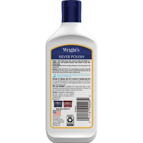 Wright's 7 Oz. Anti-Tarnish Silver Polish 028 631427