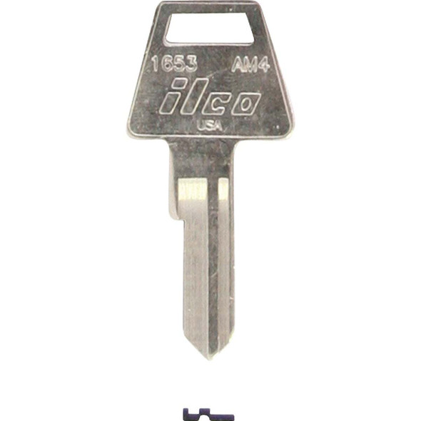 ILCO American Nickel Plated House Key, AM4 / 1653 (10-Pack) IAL00000722