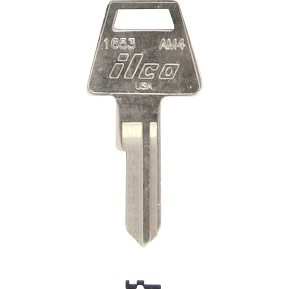 ILCO American Nickel Plated House Key, AM4 / 1653 (10-Pack) IAL00000722