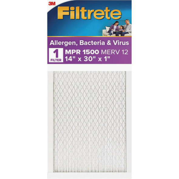 Filtrete High Performance Air Filter 1500 MPR, 14 In. x 30 In. x 1 In. 2024DC-4