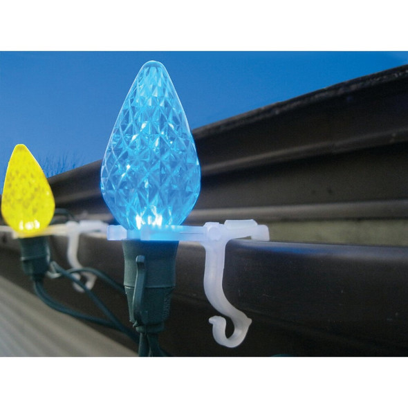 Adams White Gutter & Shingle All-Purpose Light Clips (100-Pack) 9040991630 902195