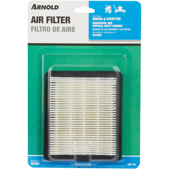 Arnold Briggs & Stratton 3 to 6 HP Paper Engine Air Filter Arnold Briggs & Stratton 3 to 6 HP Paper Engine Air Filter