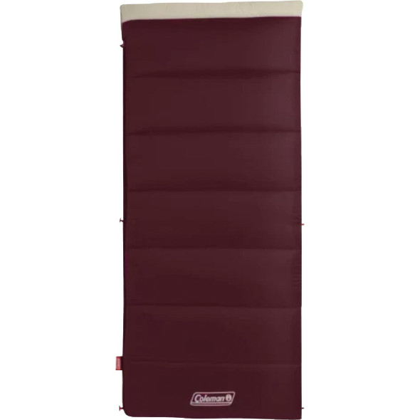 Coleman 50 Deg F 33 In. W. x 75 In. L. Red Adult Sleeping Bag 2205654