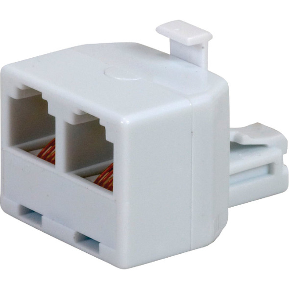 RCA White 2-Line Phone Splitter TP257WHR