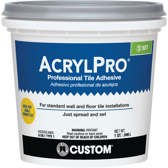 AcrylPro 1 Qt. Ceramic Tile Adhesive Bonder ARL4000QT