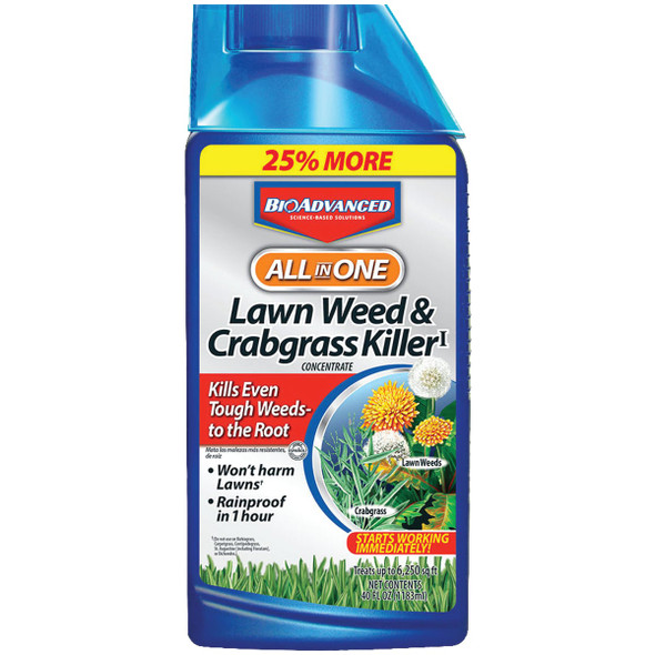 BioAdvanced All-in-1 40 Oz. Concentrate Crabgrass & Weed Killer 704140B