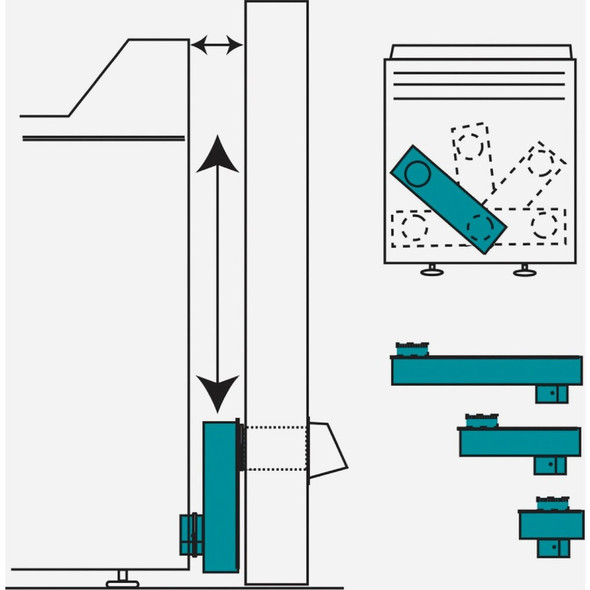 Builders Best 0 In. to 18 In. Adjustable Dryer Vent Periscope 010158 287415