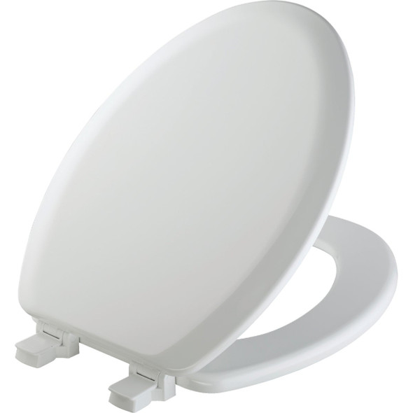 Bemis Mayfair Elongated Closed Front White Wood Toilet Seat 141EC000