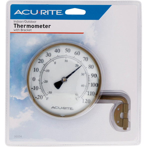 Acurite 4 In. Dia. Metal Dial Indoor & Outdoor Thermometer Acurite 4 In. Dia. Metal Dial Indoor & Outdoor Thermometer