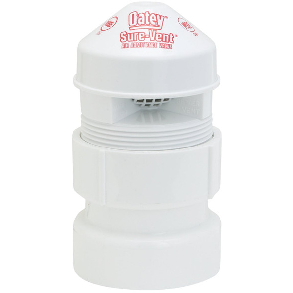 Oatey Sure-Vent 1-1/2 In. to 2 In. Air Admittance PVC Vent Valve 39016