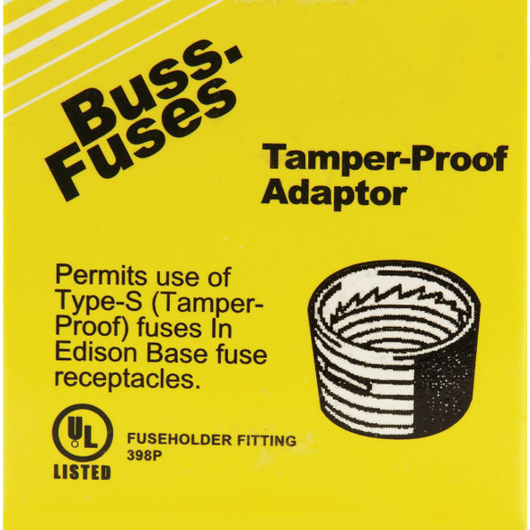 Bussmann Plug Rejection S-8, S-10, S-15 Fuse Adapter (4-Pack) SA-15 511832